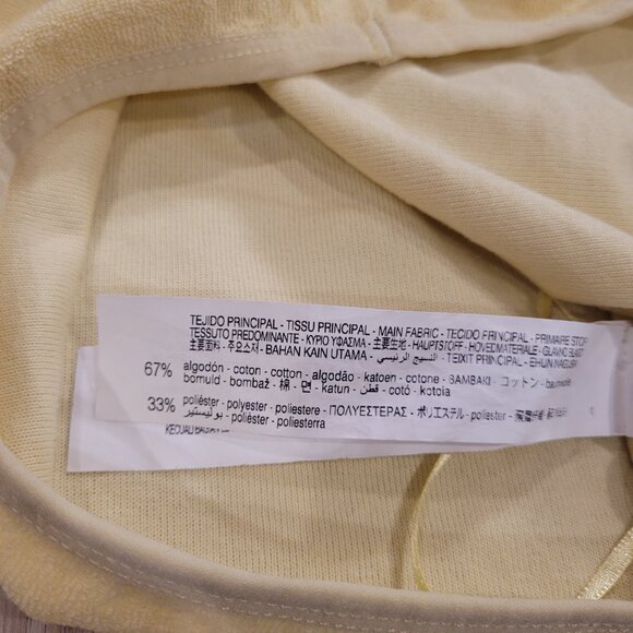 ZARA | Terrycloth One Shoulder Crop Tank Top | Sz. M - Picture 7 of 8